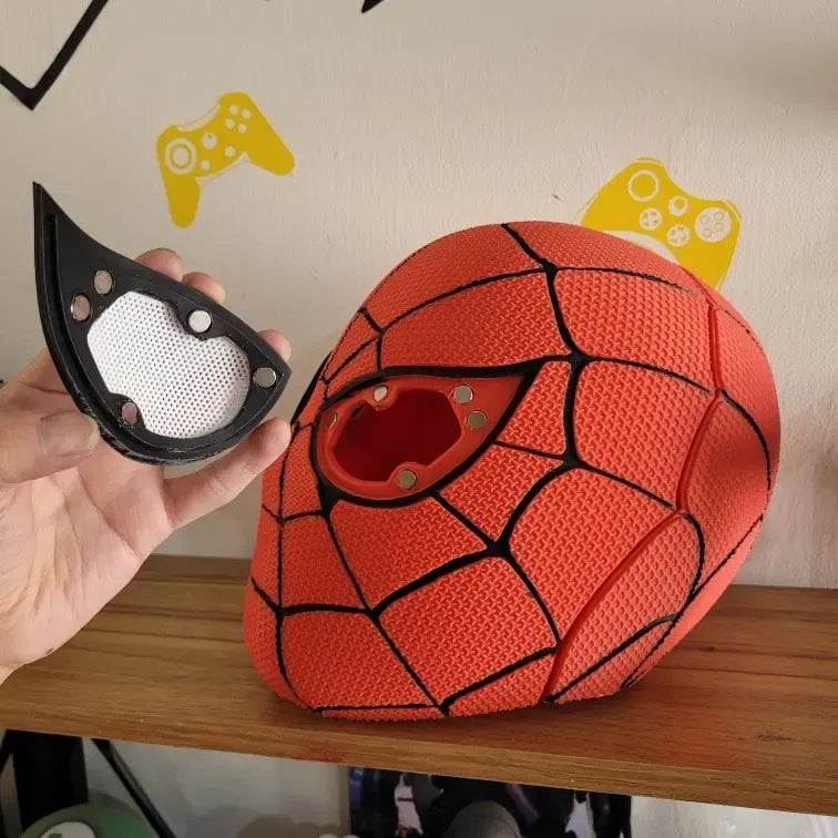 Mascara Spiderman Imantada Cosplayer  Rojo Spiderman