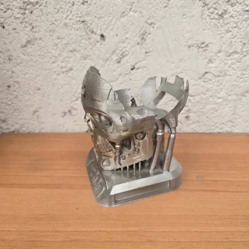 Soporte Alexa Echo 4 O 5 Terminator T 800 Gris