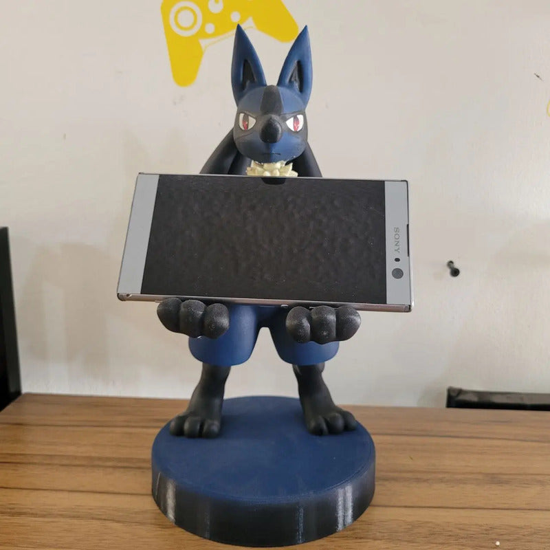 Soporte Para Control Xbox Play O Celular De Lucario Azul