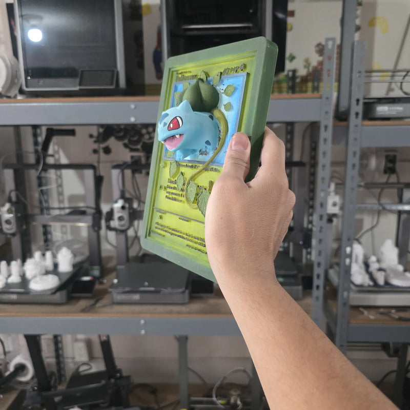 Cuadro De Bulbasaur Verde Lima Verde Musgo