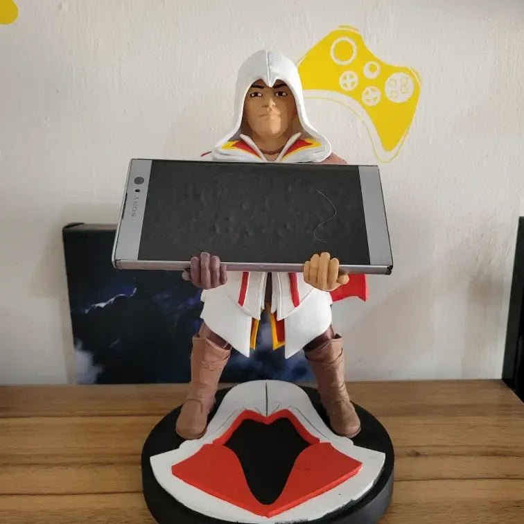 Soporte Control Play Xbox O Celular Edzio Auditore Assassins Blanco