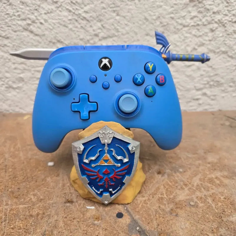 Soporte Para Control De Play Xbox O Celular De Link (zelda) Plateado