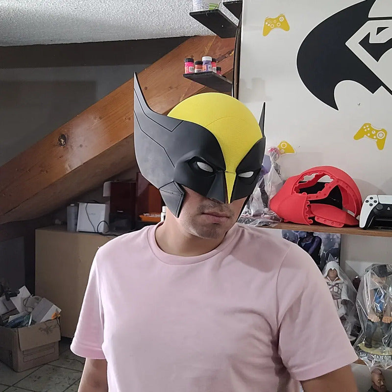 Mascara Wolverine Imantada Cosplayer  Amarillo Wolverine
