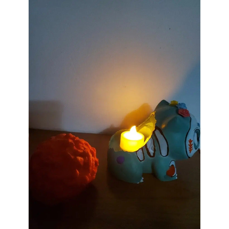 Figura Bulbasor Cempasuchil Con Luz