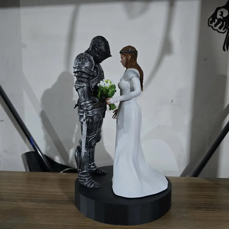 Figura Para Pastel O Boda Caballero Y Novia