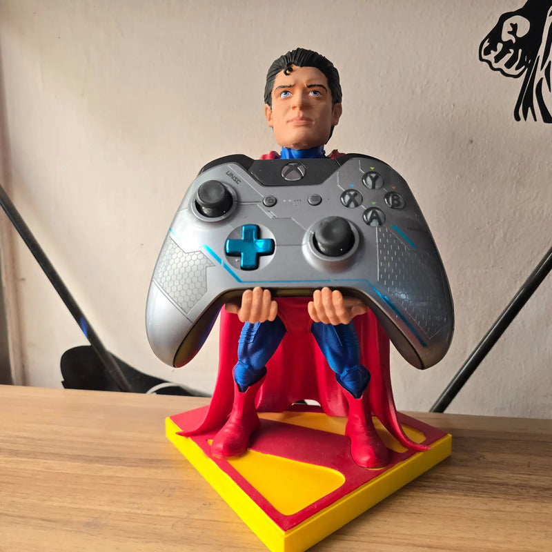 Soporte Para Control De Xbox Play O Celular Superman Legacy Azul