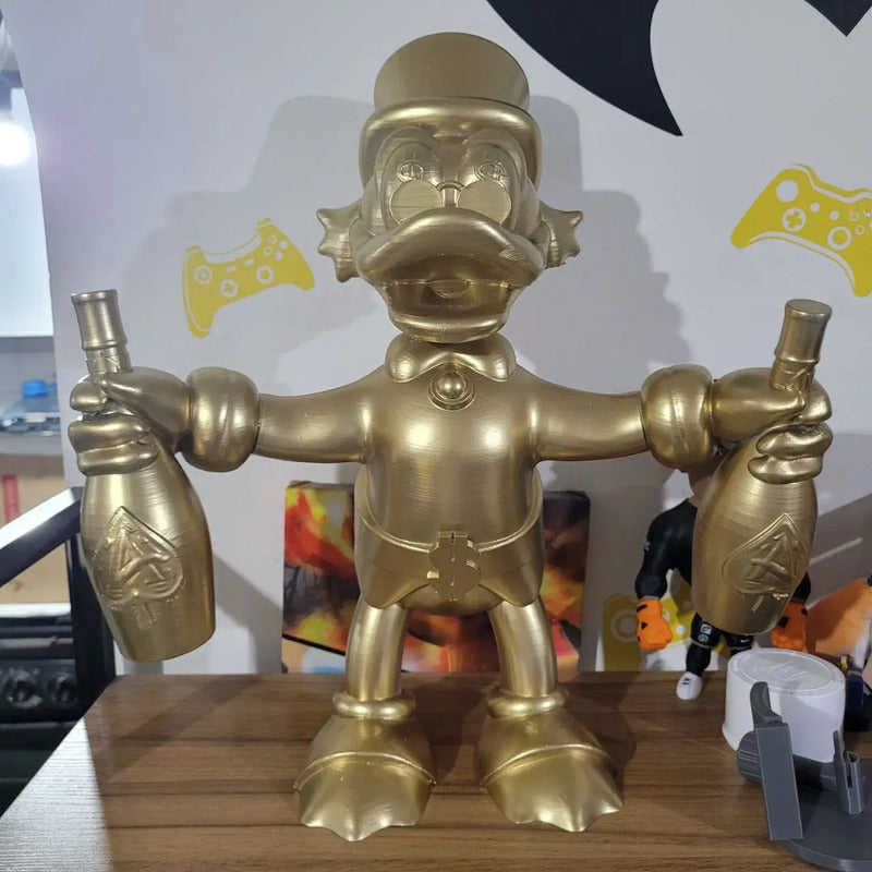 Figura De Rico Mcpato Dorado 30 Cm
