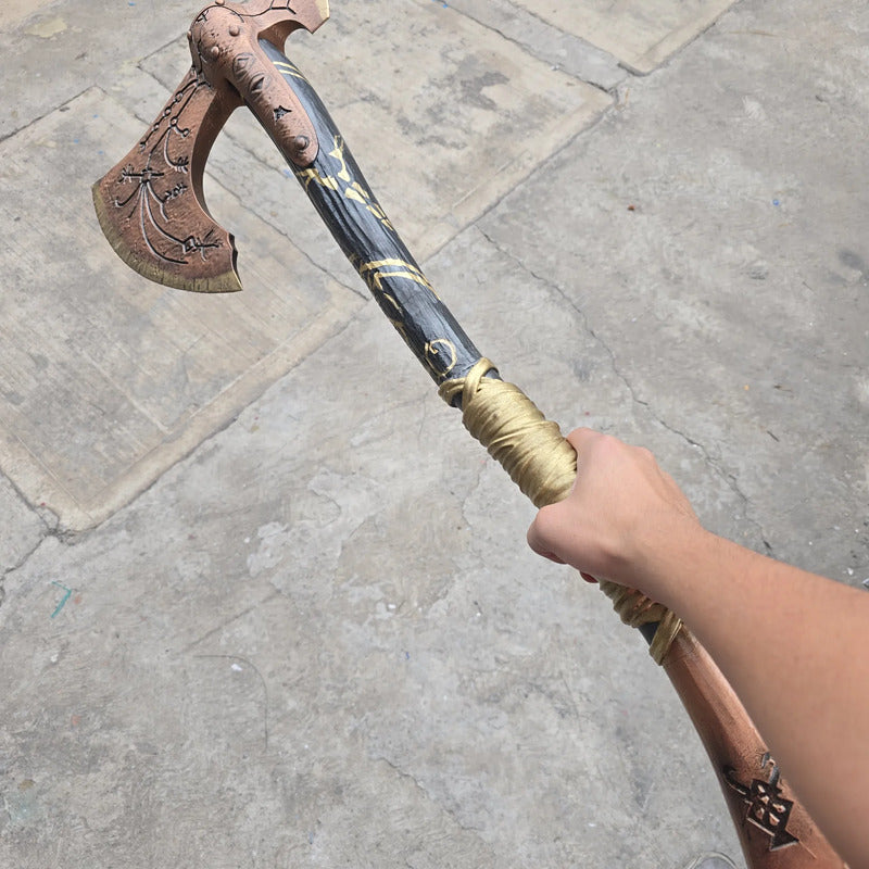 Hacha Leviatan God Of War Naranja Claro