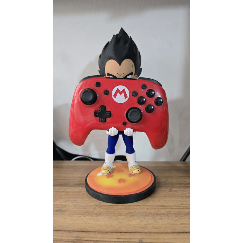 Soporte  Control Play Xbox O Celular Vegeta Dragon Ball Daim Negro