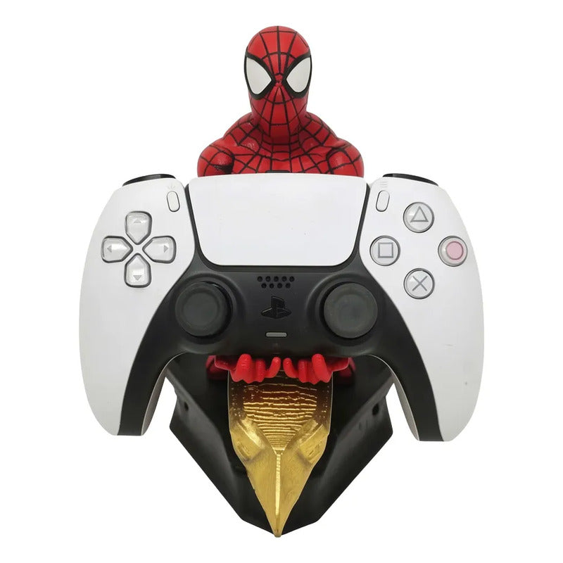 Soporte Para Controles Xbox Play O Celular Spiderman V2 Rojo