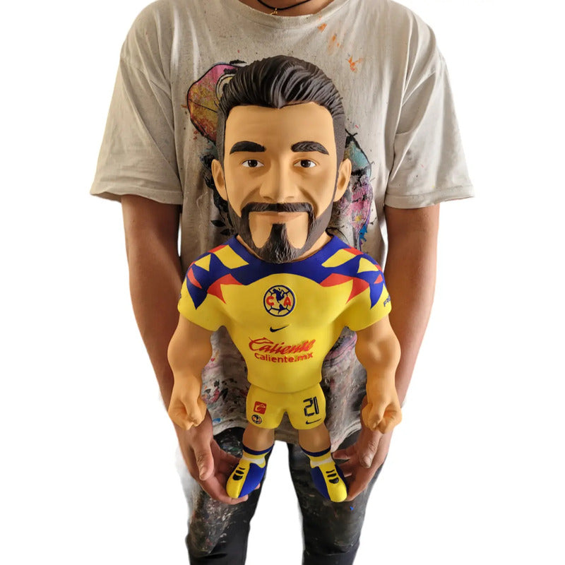 Figura Futbolistas Fuertecito Henry Martin Con America 55 Cm