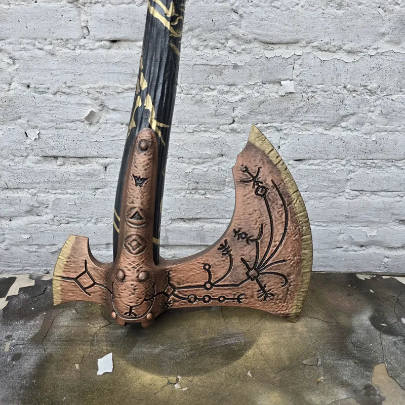 Hacha Leviatan God Of War Naranja Claro