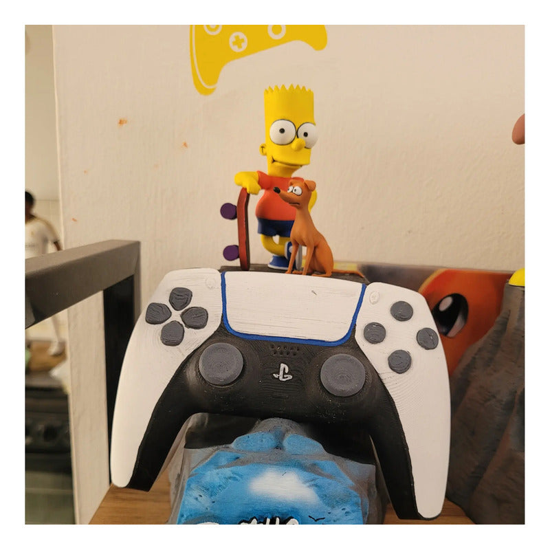 Soporte Control Play Xbox O Celular Bart Los Simpson Amarillo