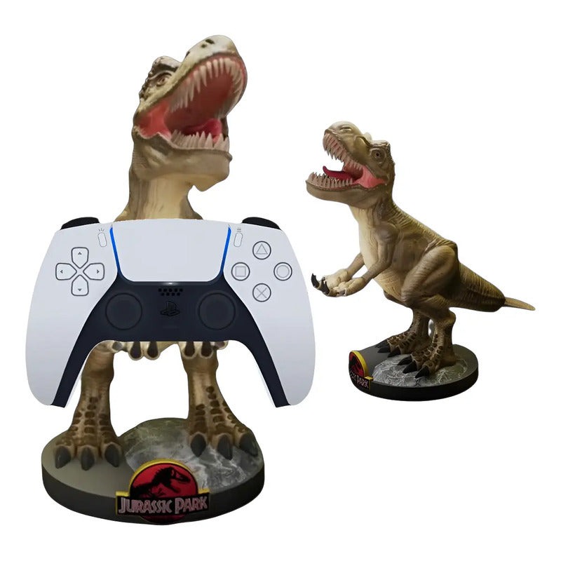 Soporte Para Control Play Xbox O Cel T Rex Jurassic Park Caqui