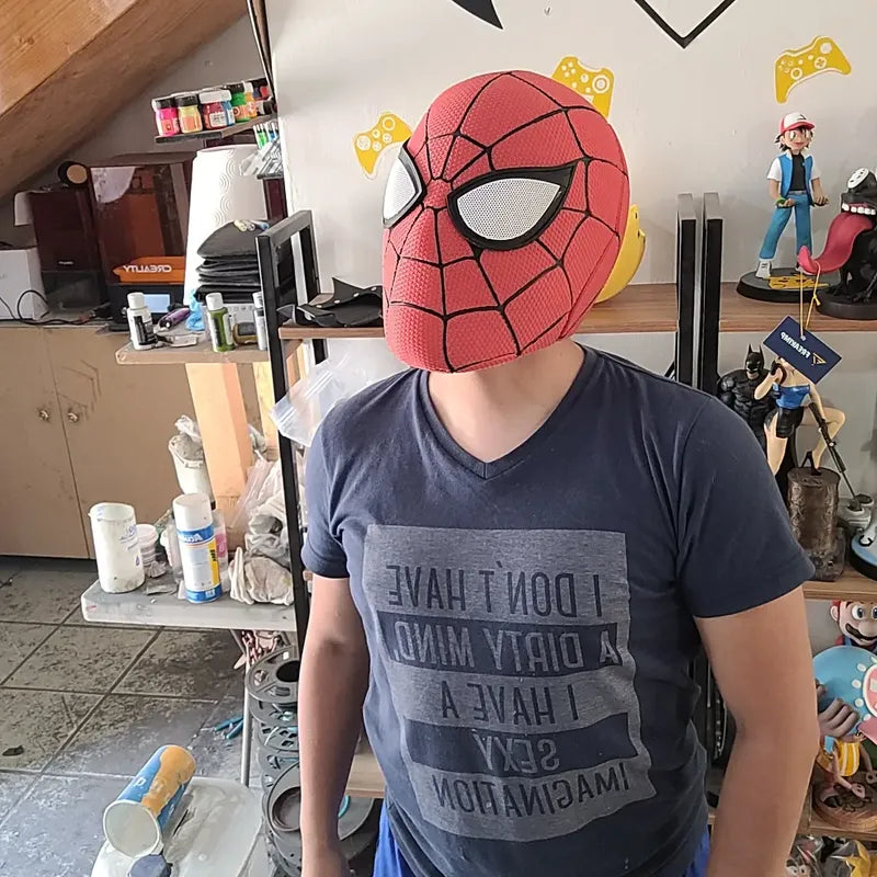 Mascara Spiderman Imantada Cosplayer  Rojo Spiderman
