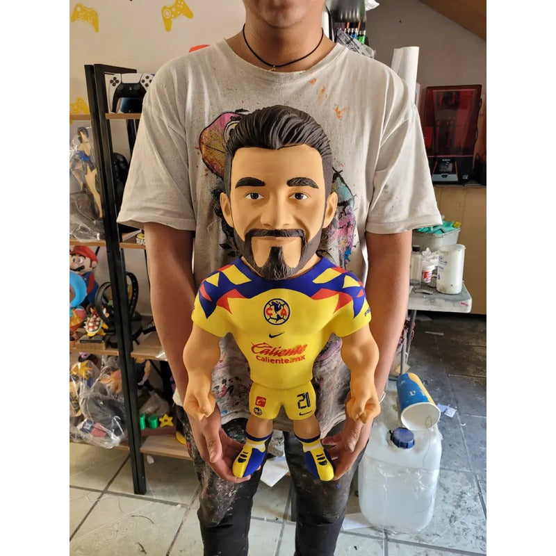 Figura Futbolistas Fuertecito Henry Martin Con America 55 Cm