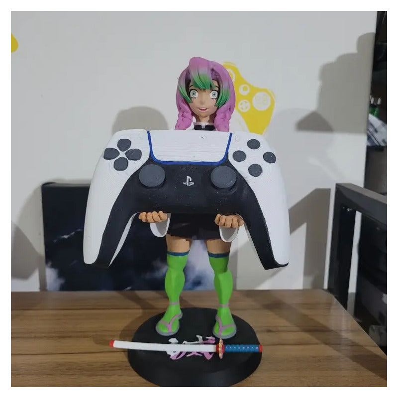 Soporte Control Play Xbox O Celular Mitsuri Kanroji Demon Sl Blanco