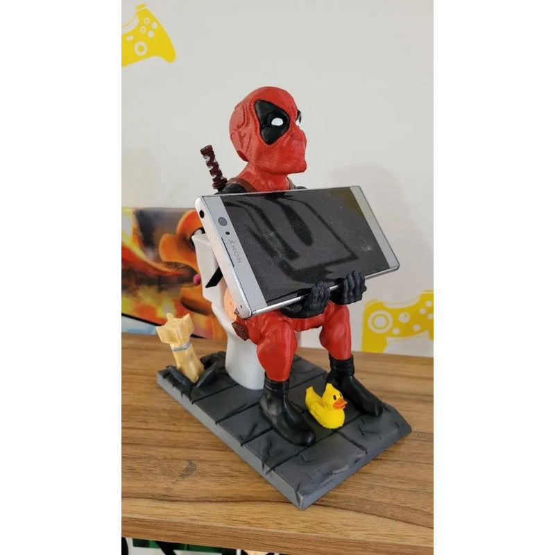 Soporte Control Play Xbox O Celular Deadpool Sentado