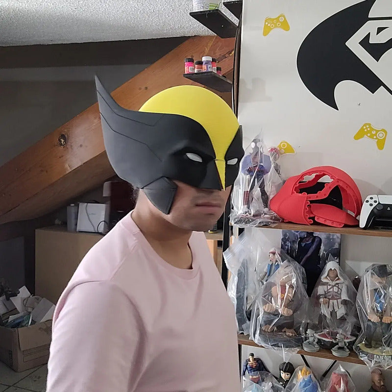 Mascara Wolverine Imantada Cosplayer  Amarillo Wolverine