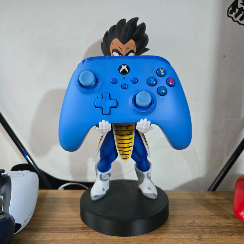 Soporte Para Control Play Xbox Cel Vegeta Scouter Dragon Bal Azul