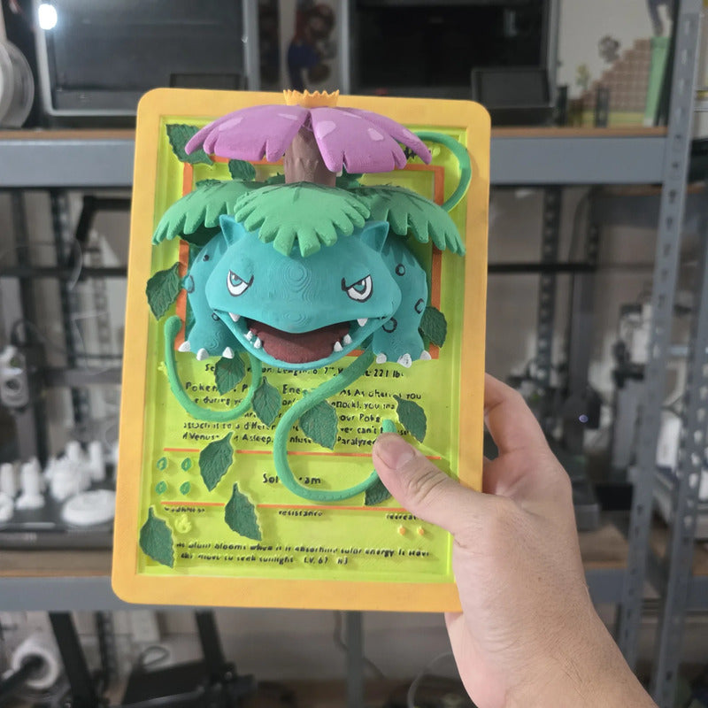 Cuadro De Venusaur Verde Verde Musgo