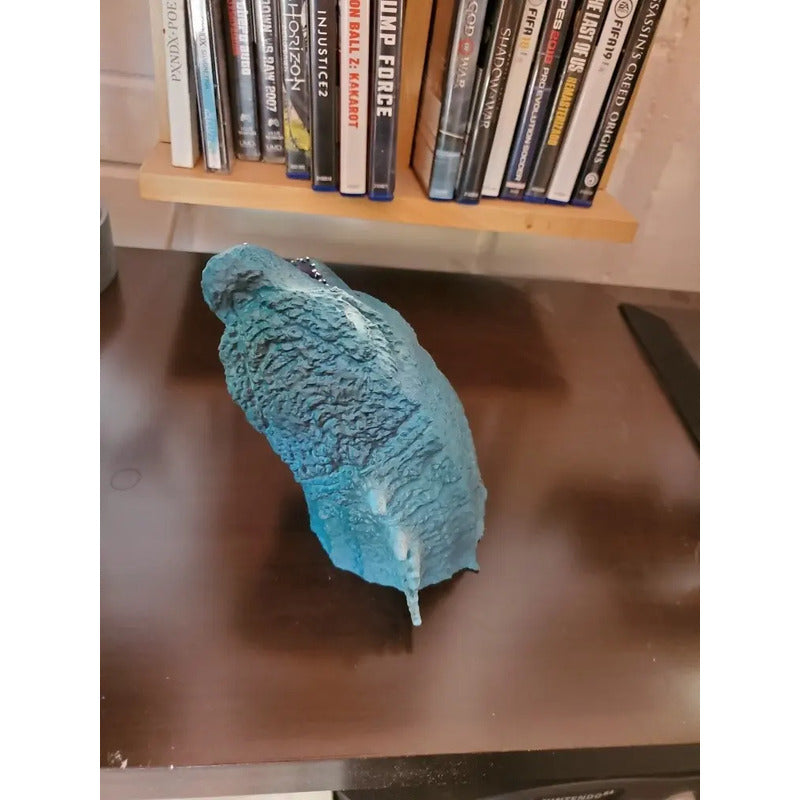 Cabeza De Godzilla Azul