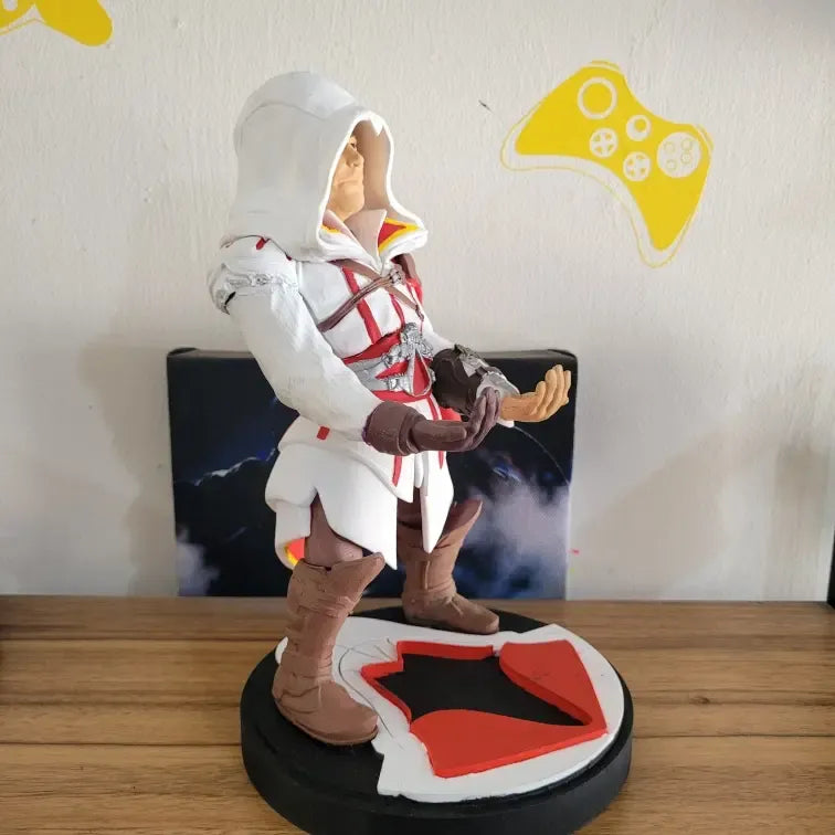 Soporte Control Play Xbox O Celular Edzio Auditore Assassins Blanco
