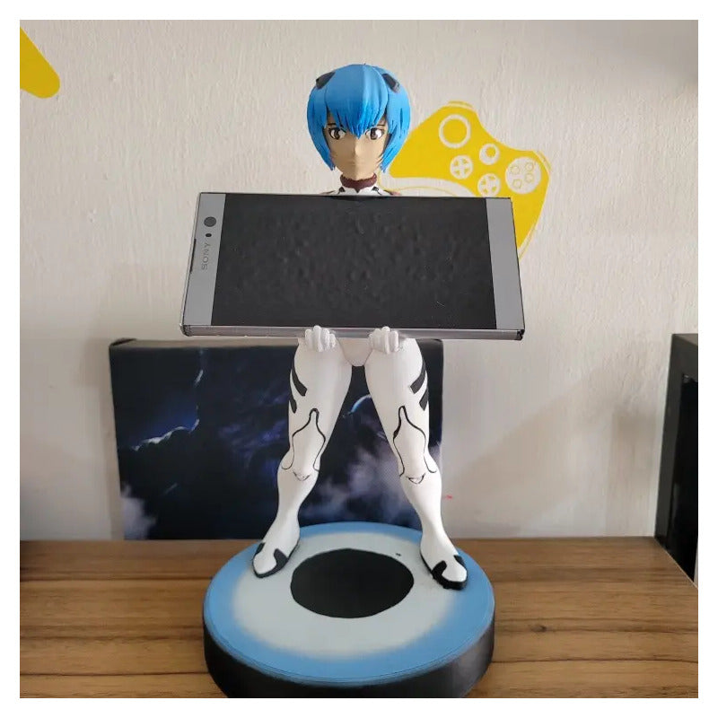 Soporte Control Play Xbox O Celular Rei Evangelion  Blanco