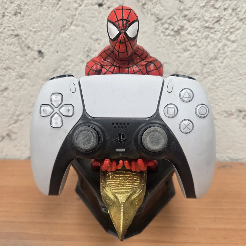 Soporte Para Controles Xbox Play O Celular Spiderman V2 Rojo