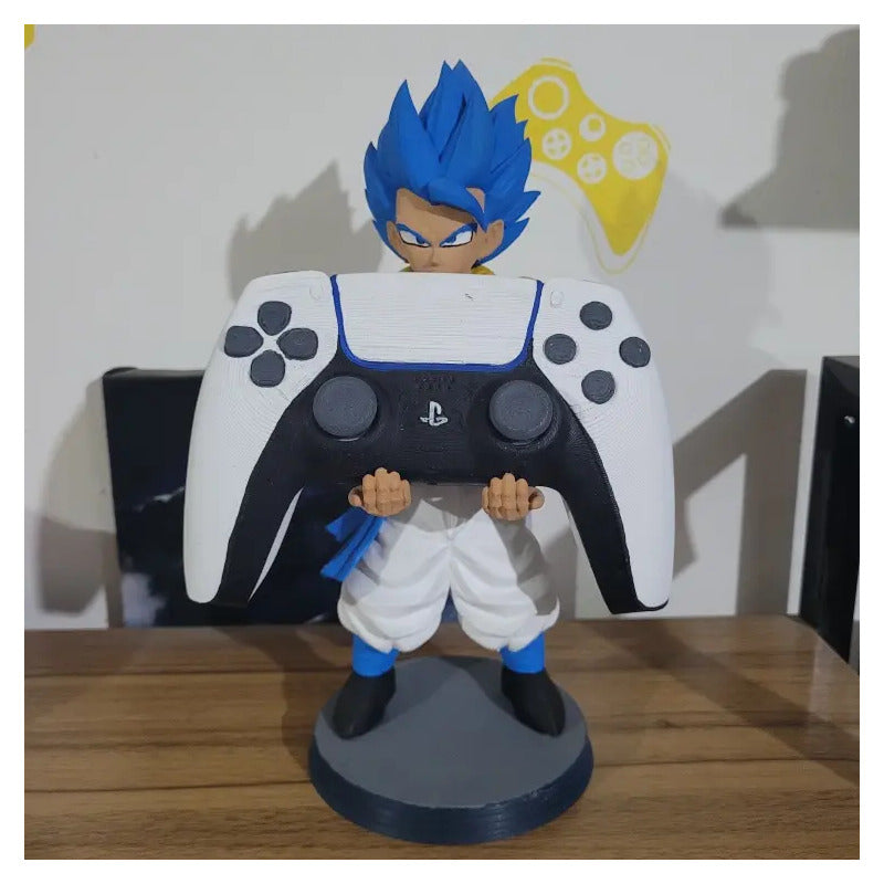 Soporte Control Play Xbox O Celular Gogeta Dragon Ball Super Azul