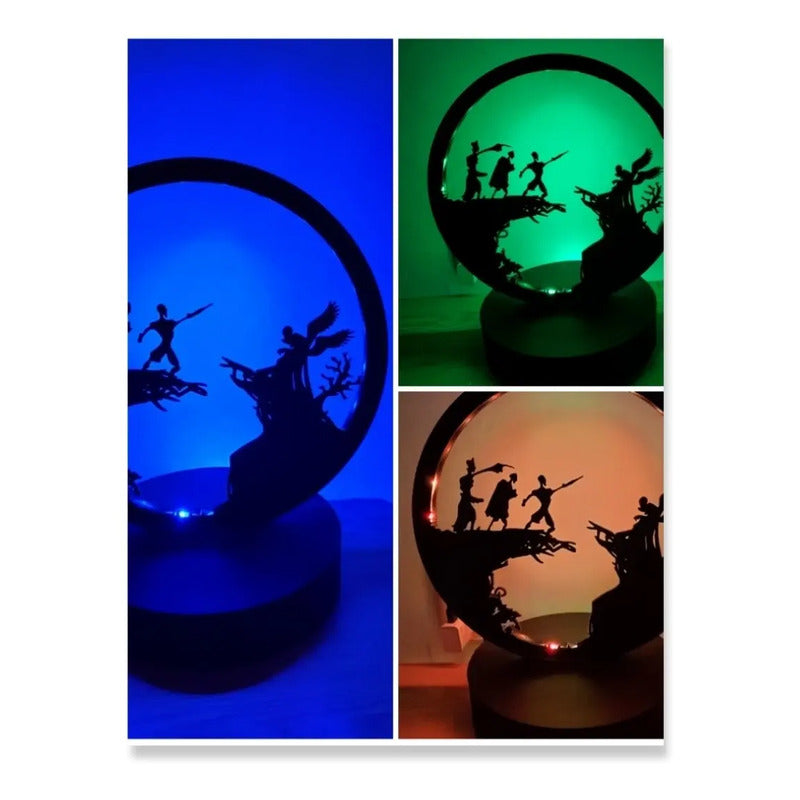 Lampara Los 3 Hermanos Harry Potter Grande 35 Cm Varios