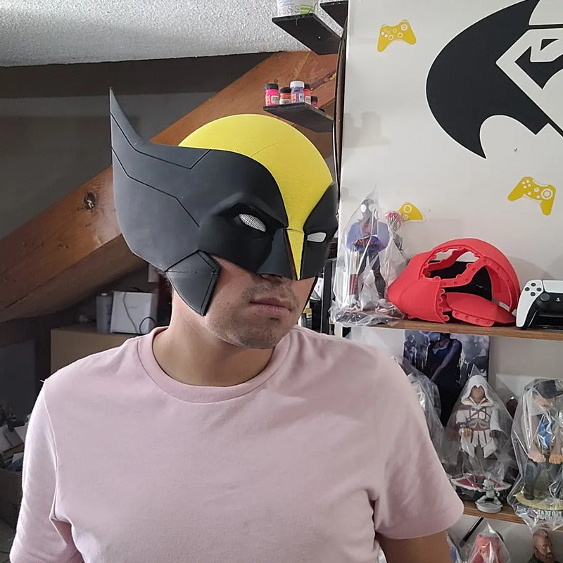 Mascara Wolverine Imantada Cosplayer  Amarillo Wolverine