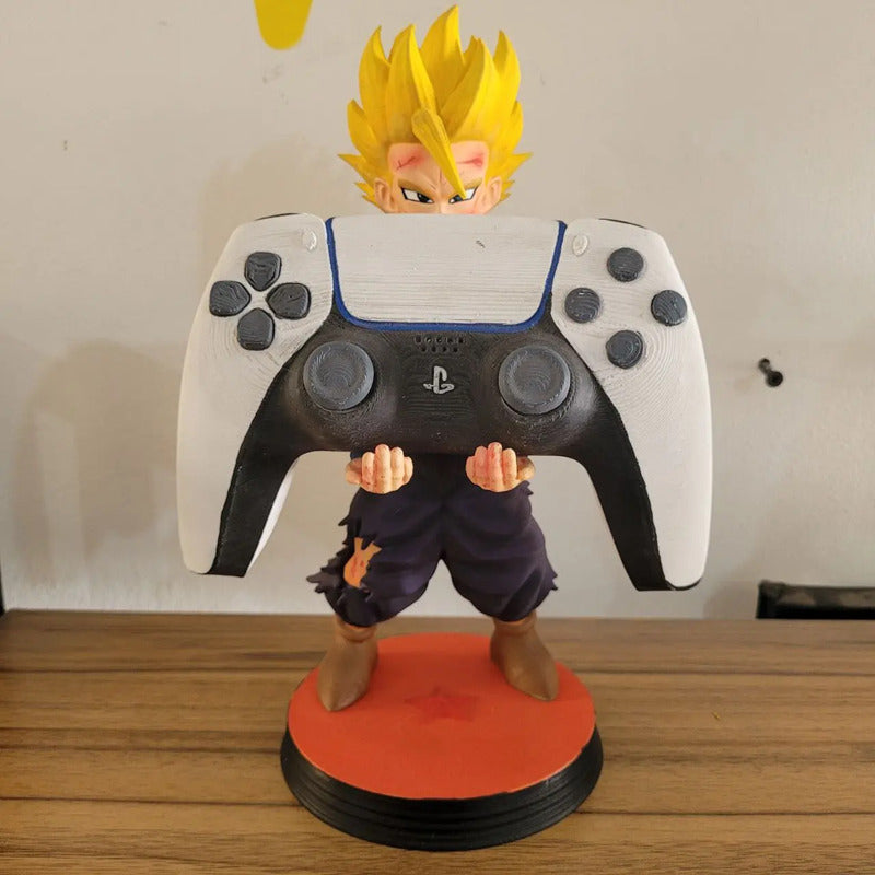 Soporte Para Control Play Xbox O Celular Gohan Dragon Ball Z Violeta Oscuro