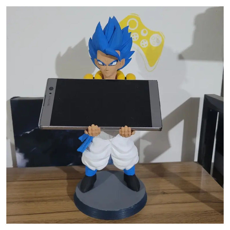 Soporte Control Play Xbox O Celular Gogeta Dragon Ball Super Azul