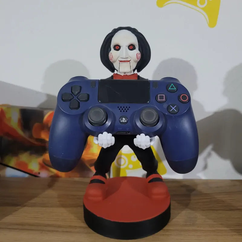 Soporte Control Play Xbox O Celular Saw El Juego Del Miedo Negro
