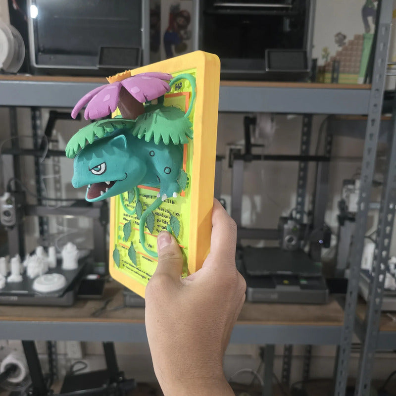 Cuadro De Venusaur Verde Verde Musgo