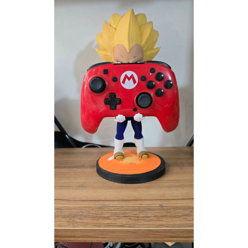 Soporte Control Play Xbox O Celular Vegueta Ssj Dbz Azul