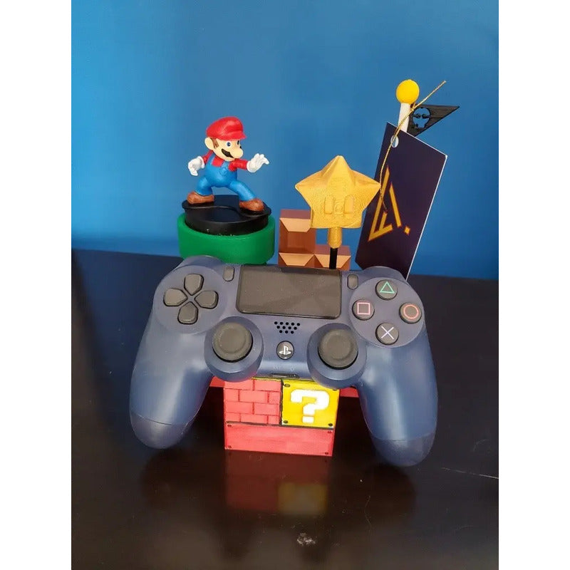 Soporte Para Control Nintendo Swich Y Amiibo Con Mario