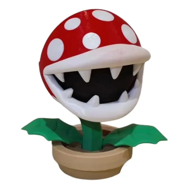Soporte Alexa Echo 4 O 5 Planta Piraña Mario Rojo