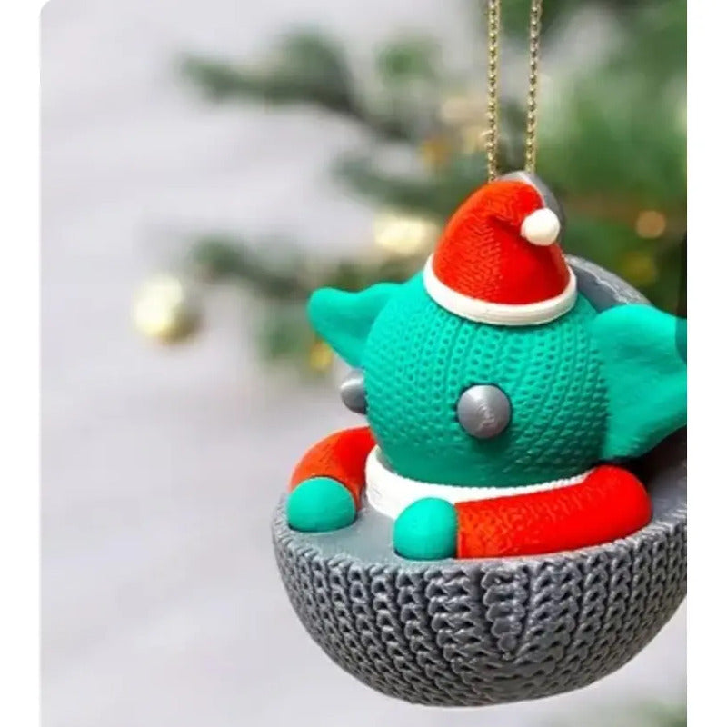 Esferas De Navidad Grogu Baby Yoda Star Wars Verde Grogu