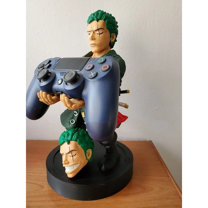 Soporte Control Play Xbox O Cel Zoro One Peace Dos Cabezas