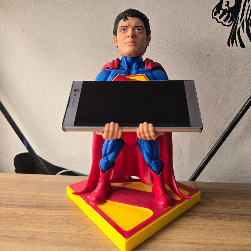 Soporte Para Control De Xbox Play O Celular Superman Legacy Azul