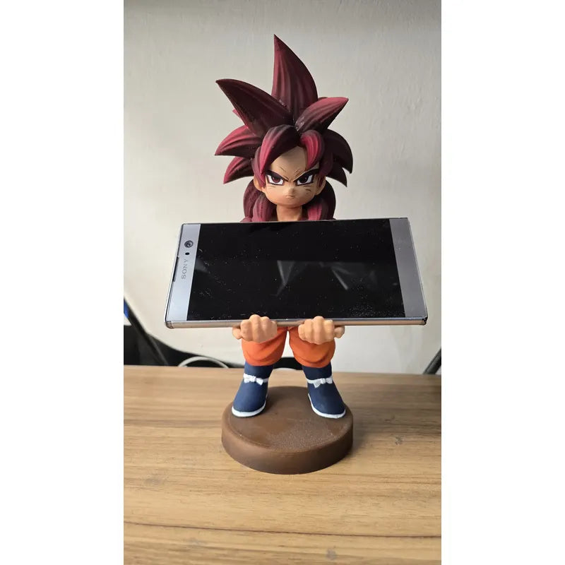 Soporte Para Control Play Xbox Cel Goku Super Saiyajin 4 Dai Rojo