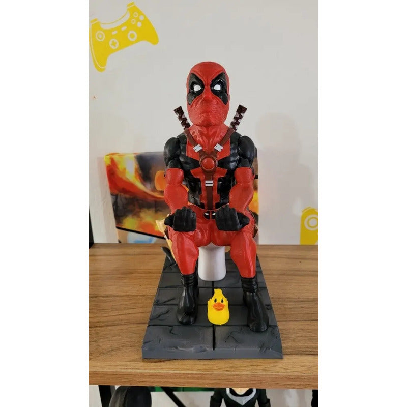 Soporte Control Play Xbox O Celular Deadpool Sentado