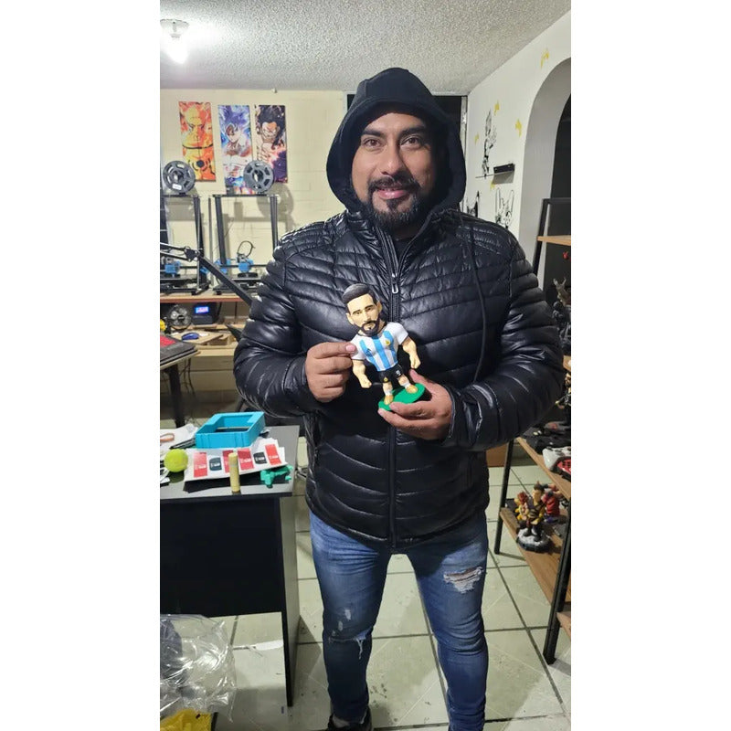 Figura De Futbolista Fuertecito Messi Con Argentina