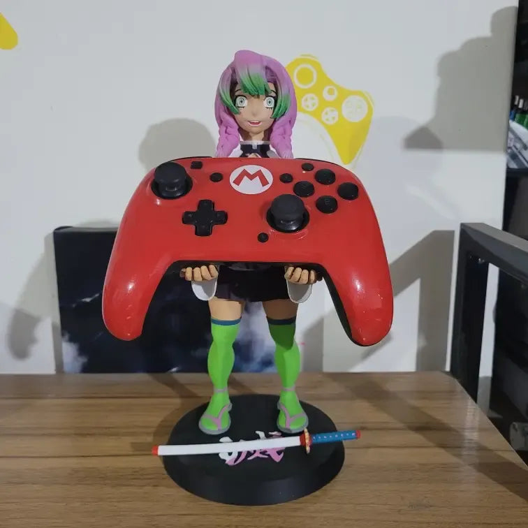 Soporte Control Play Xbox O Celular Mitsuri Kanroji Demon Sl Blanco
