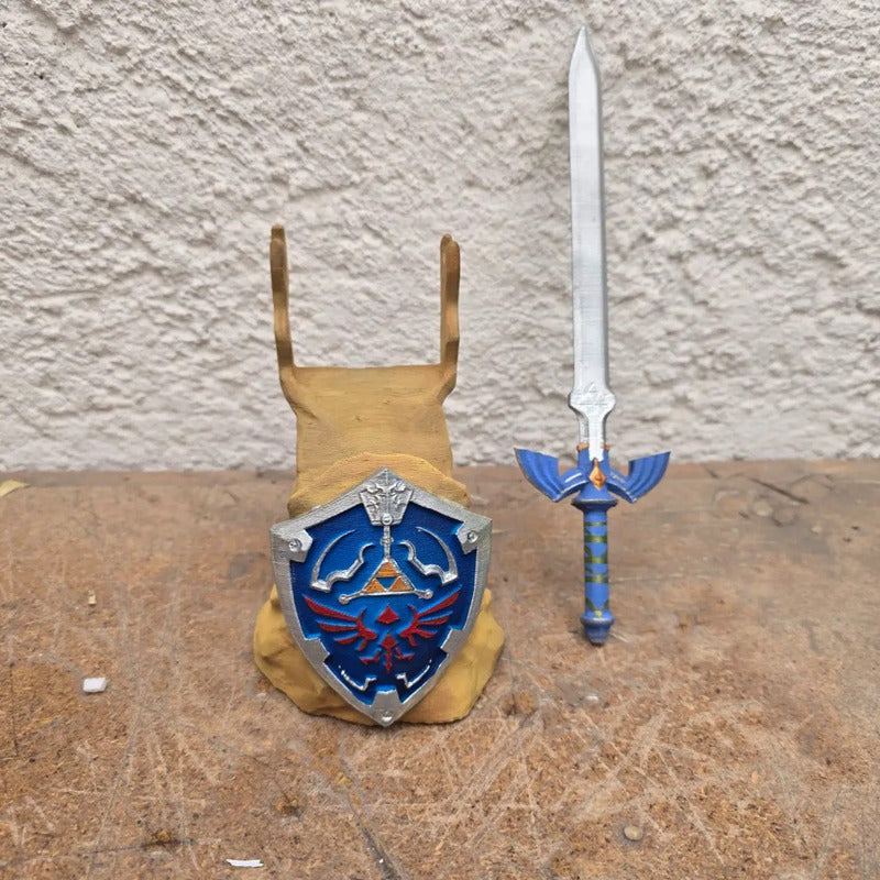 Soporte Para Control De Play Xbox O Celular De Link (zelda) Plateado