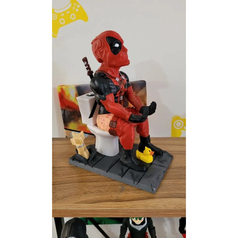Soporte Control Play Xbox O Celular Deadpool Sentado