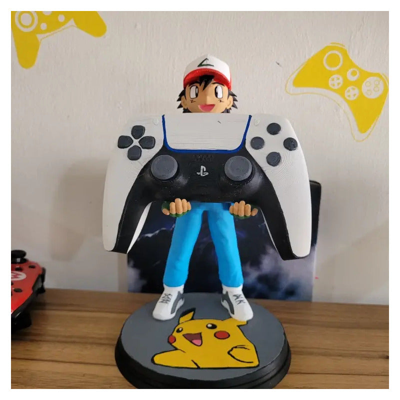 Soporte Control Play Xbox O Celular Ash Ketchum  Azul