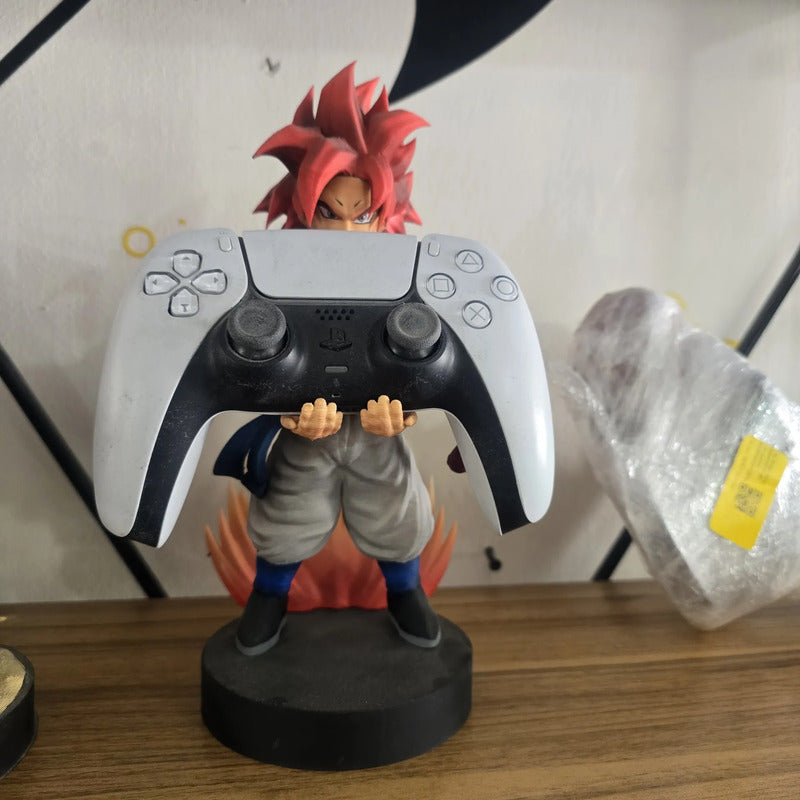 Soporte Control Play Xbox O Celular Gogeta Dragon Ball Super Rojo